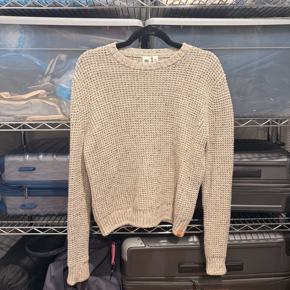tentree Textured Cream Sweater for Women